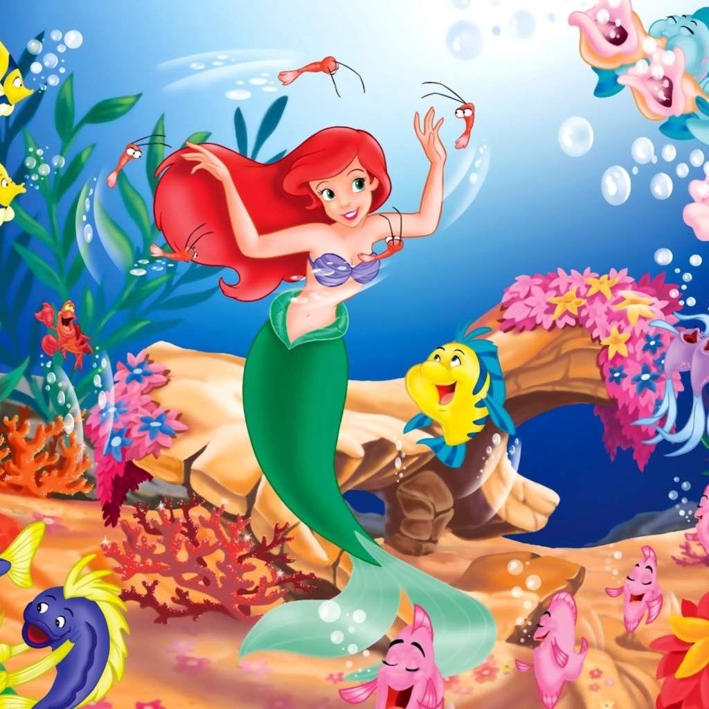 Fondo de pantalla Little Mermaid 1024x1024