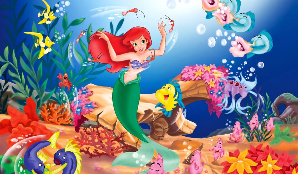 Little Mermaid wallpaper 1024x600