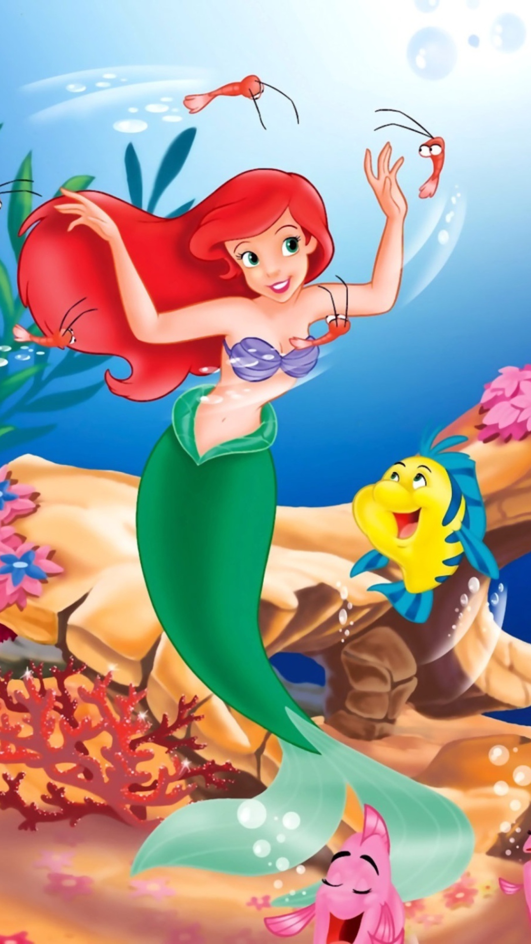 Fondo de pantalla Little Mermaid 1080x1920