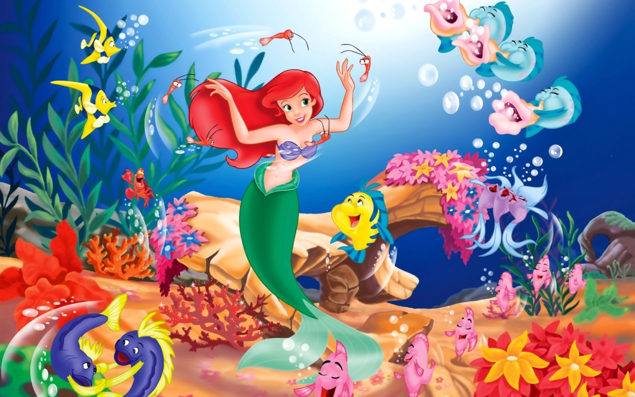 Das Little Mermaid Wallpaper 1280x800