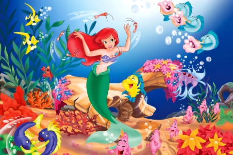 Fondo de pantalla Little Mermaid 480x320