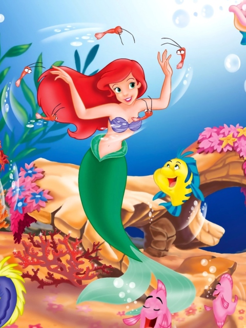 Das Little Mermaid Wallpaper 480x640