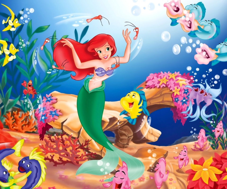 Das Little Mermaid Wallpaper 960x800