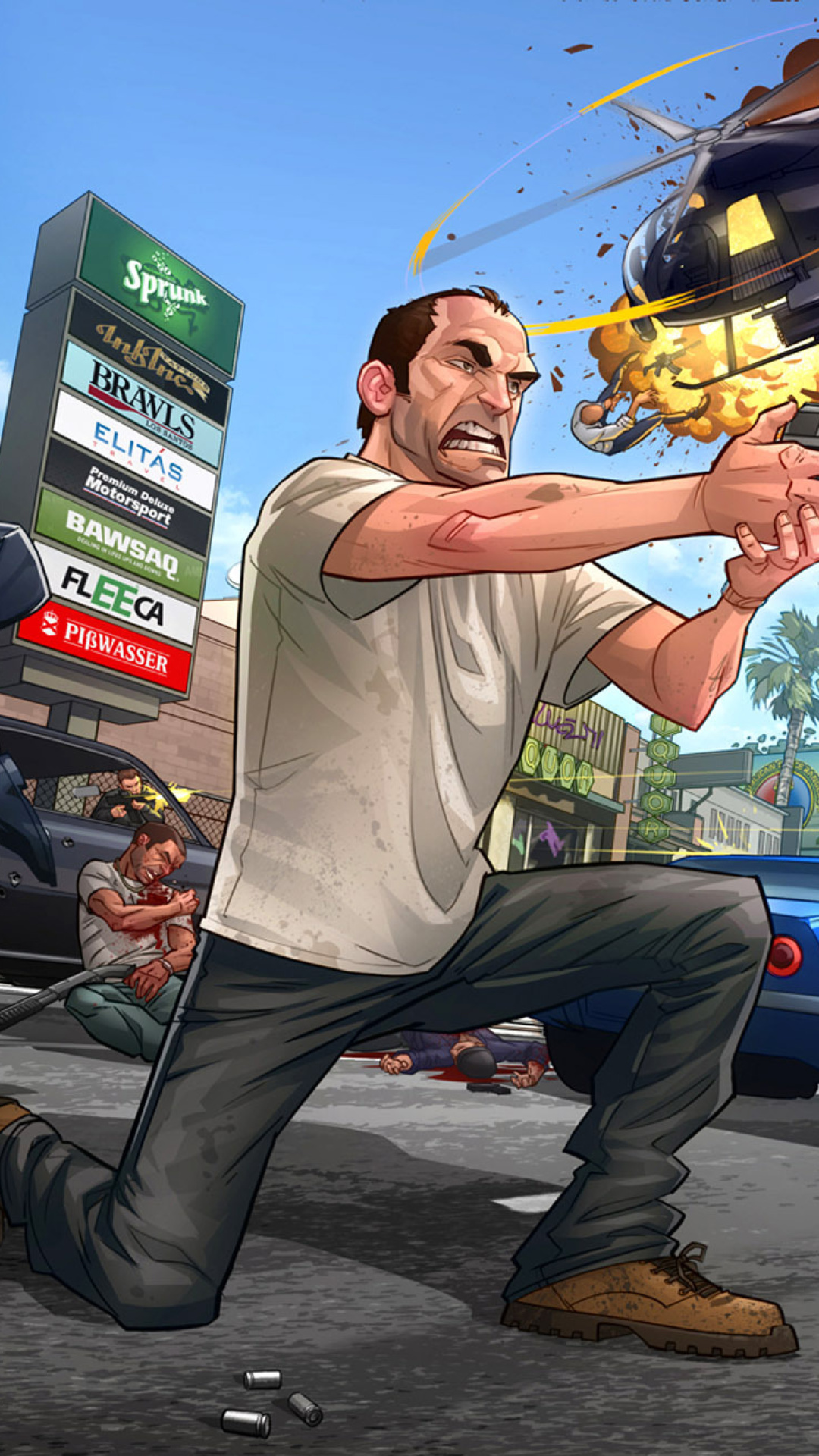 GTA 5 Battle wallpaper 1080x1920