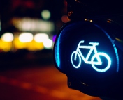 Bicycles Allowed wallpaper 176x144