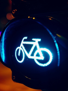 Bicycles Allowed wallpaper 240x320