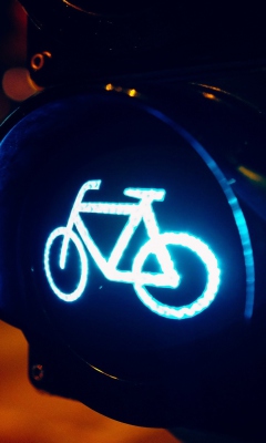 Bicycles Allowed wallpaper 240x400