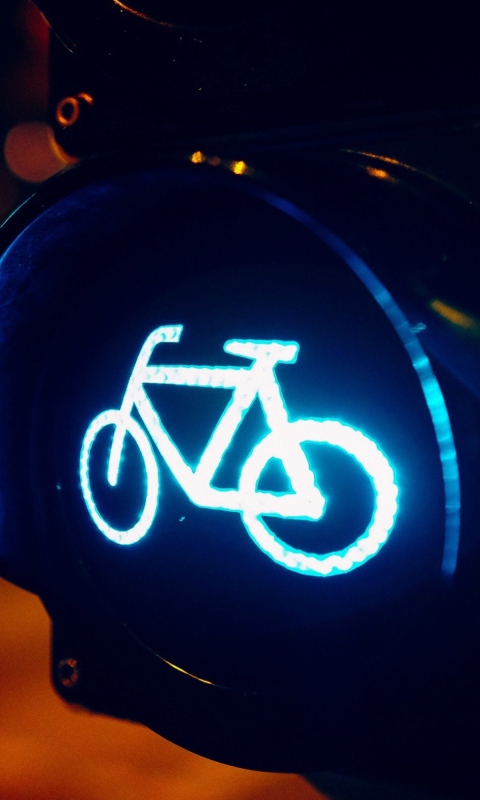 Bicycles Allowed wallpaper 480x800
