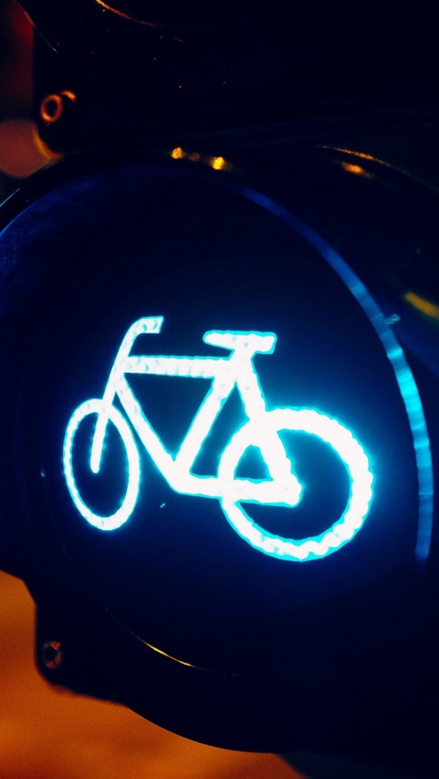 Bicycles Allowed wallpaper 640x1136