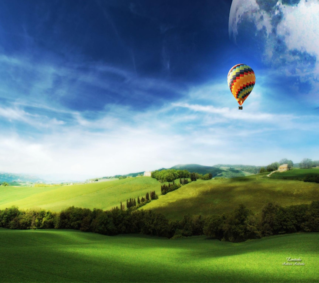 Screenshot №1 pro téma Air Balloon In Sky 1080x960