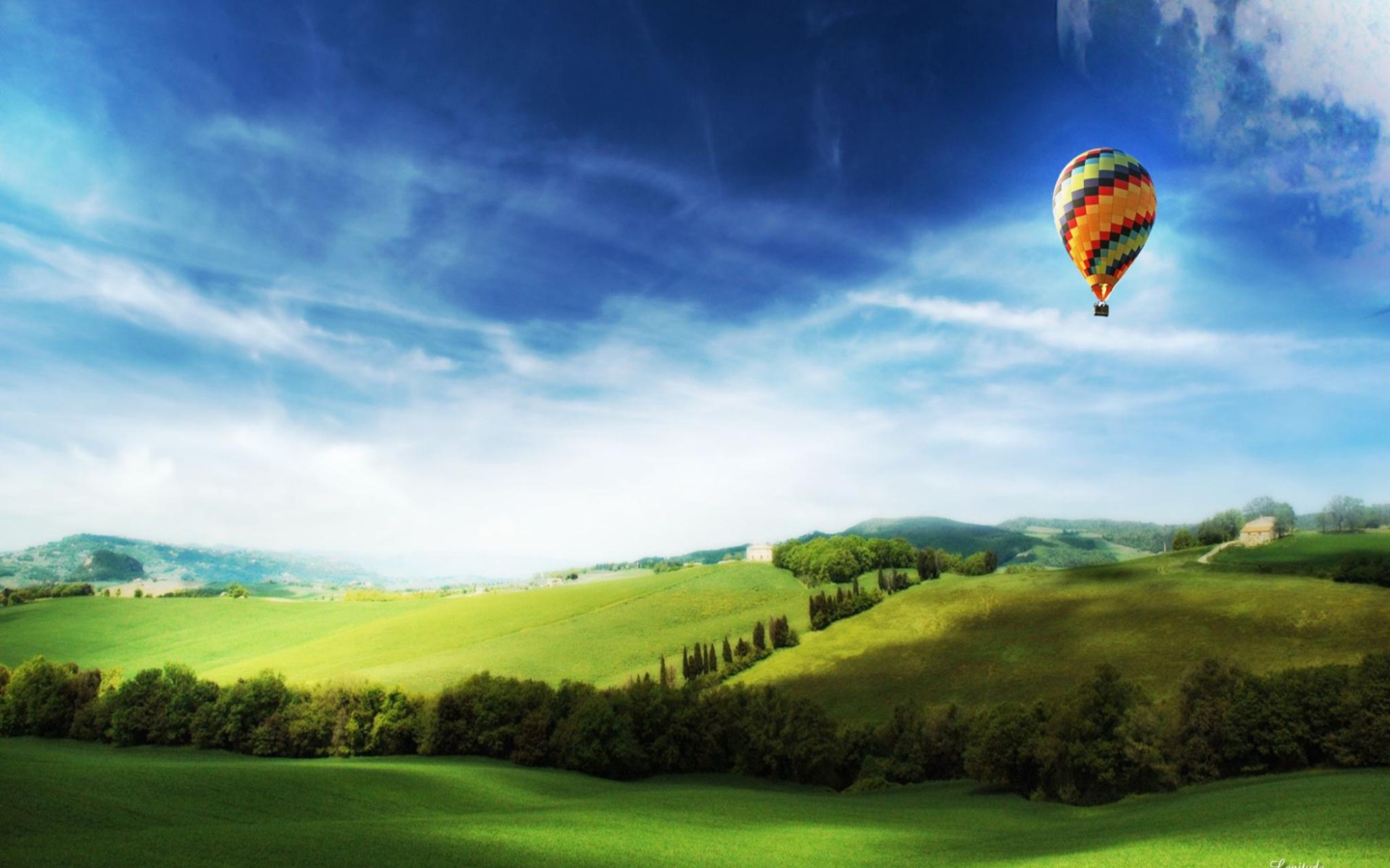 Screenshot №1 pro téma Air Balloon In Sky 1440x900