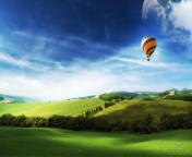Air Balloon In Sky wallpaper 176x144