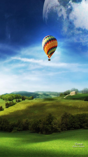 Das Air Balloon In Sky Wallpaper 360x640