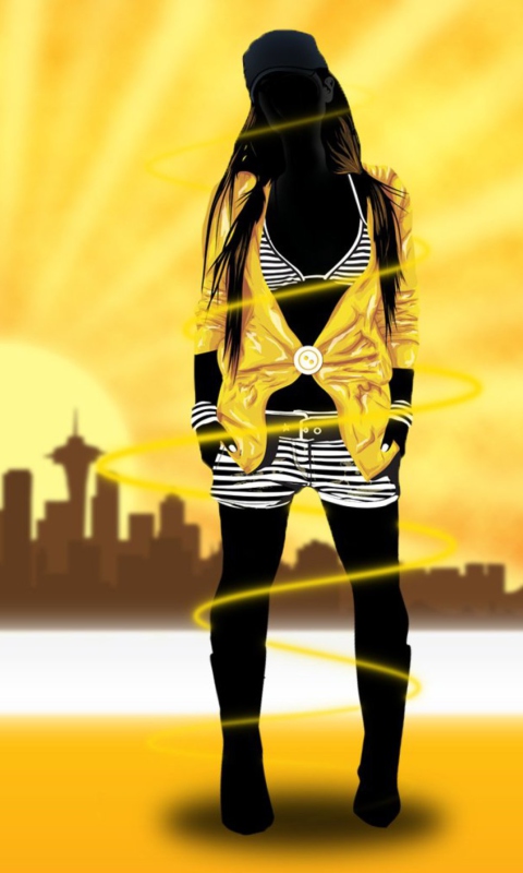 Golden Girl wallpaper 480x800