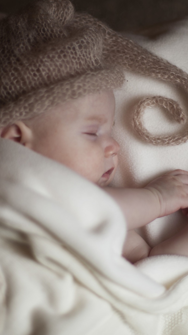 Das Cute Baby Sleeping Wallpaper 750x1334