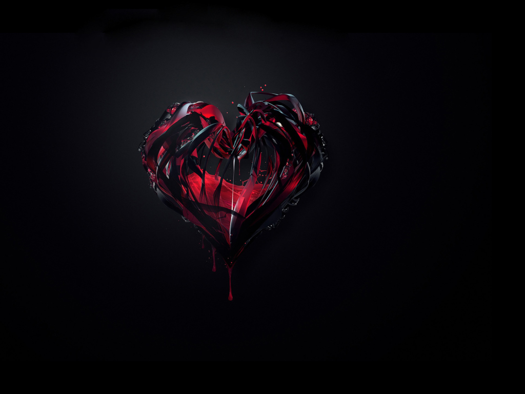 Das Bleeding Heart Wallpaper 1024x768