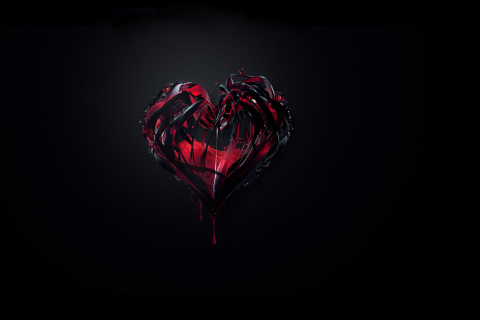 Fondo de pantalla Bleeding Heart 480x320
