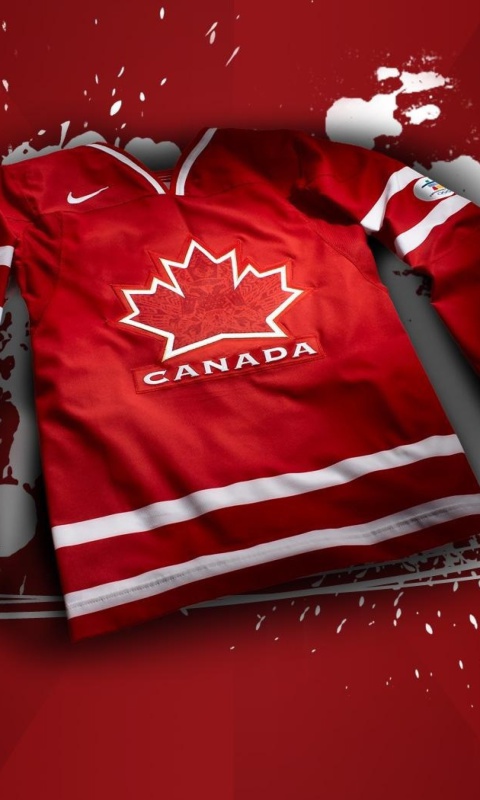 Sfondi NHL - Team from Canada 480x800