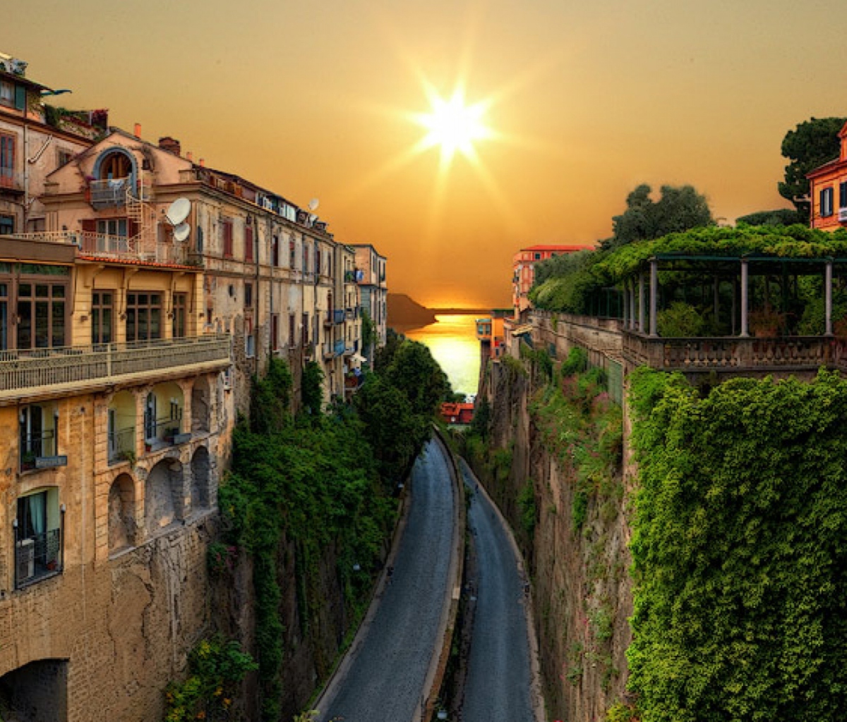 Das Sunrise In Italy Wallpaper 1200x1024