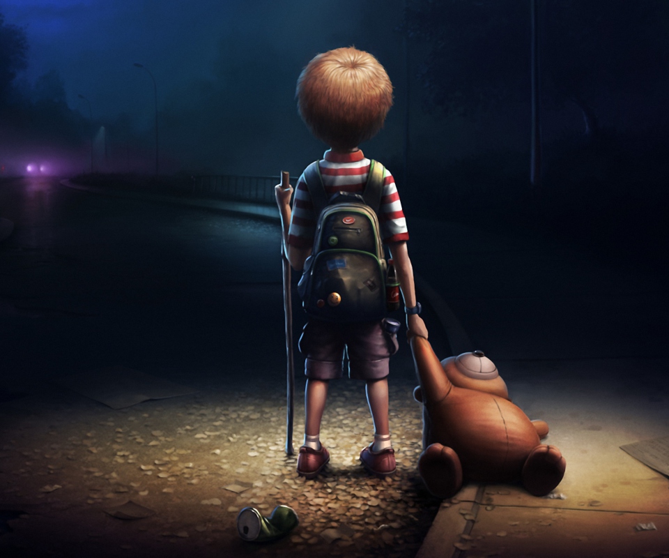 Lonely Child wallpaper 960x800