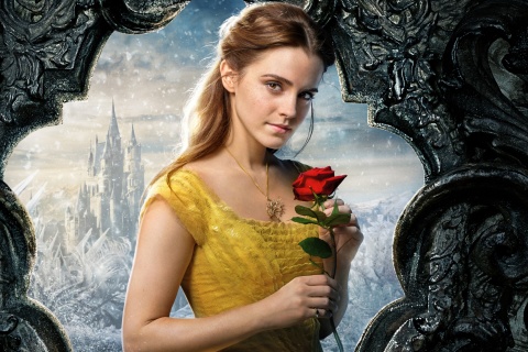 Обои Beauty and the Beast Emma Watson 480x320