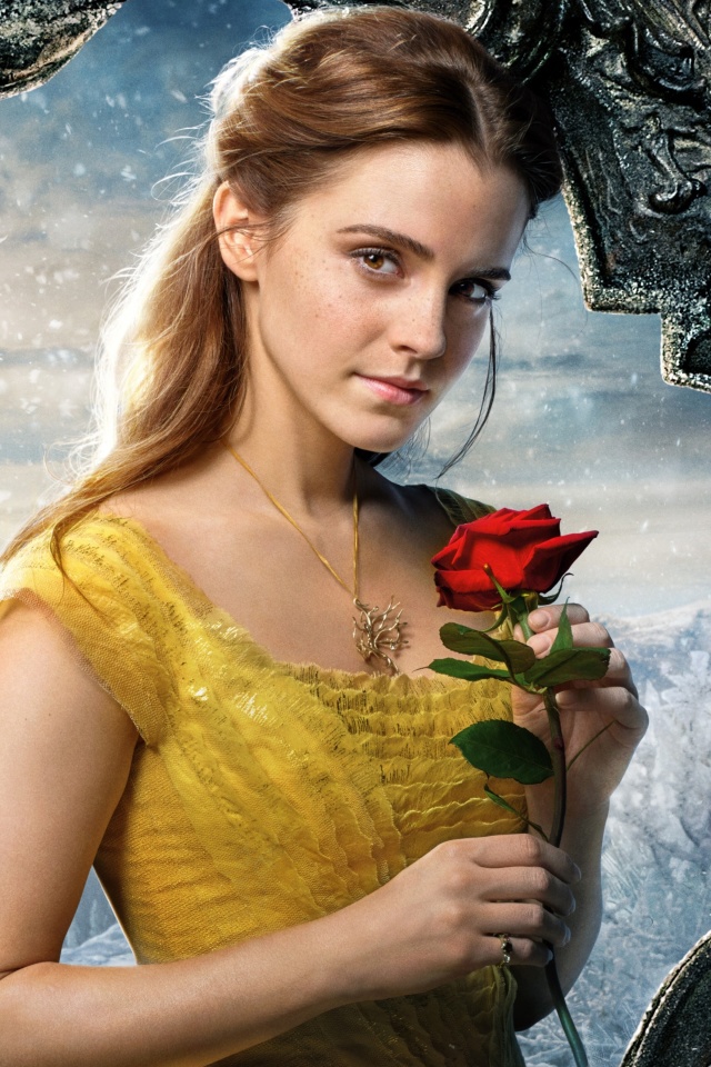 Das Beauty and the Beast Emma Watson Wallpaper 640x960