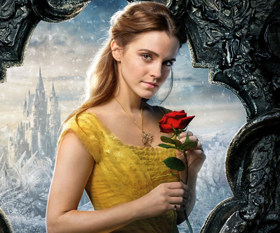Обои Beauty and the Beast Emma Watson 960x800