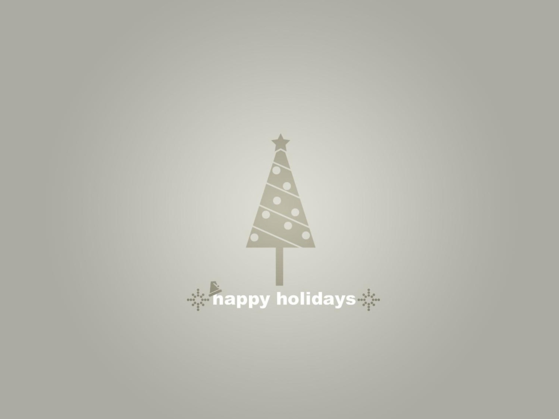 Обои Grey Christmas Tree 1152x864