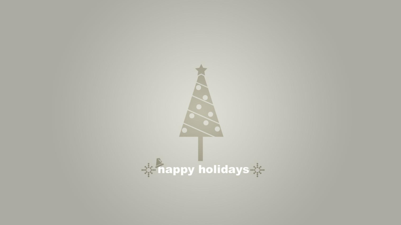 Обои Grey Christmas Tree 1280x720