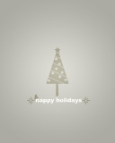 Fondo de pantalla Grey Christmas Tree 128x160