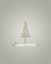 Fondo de pantalla Grey Christmas Tree 176x220