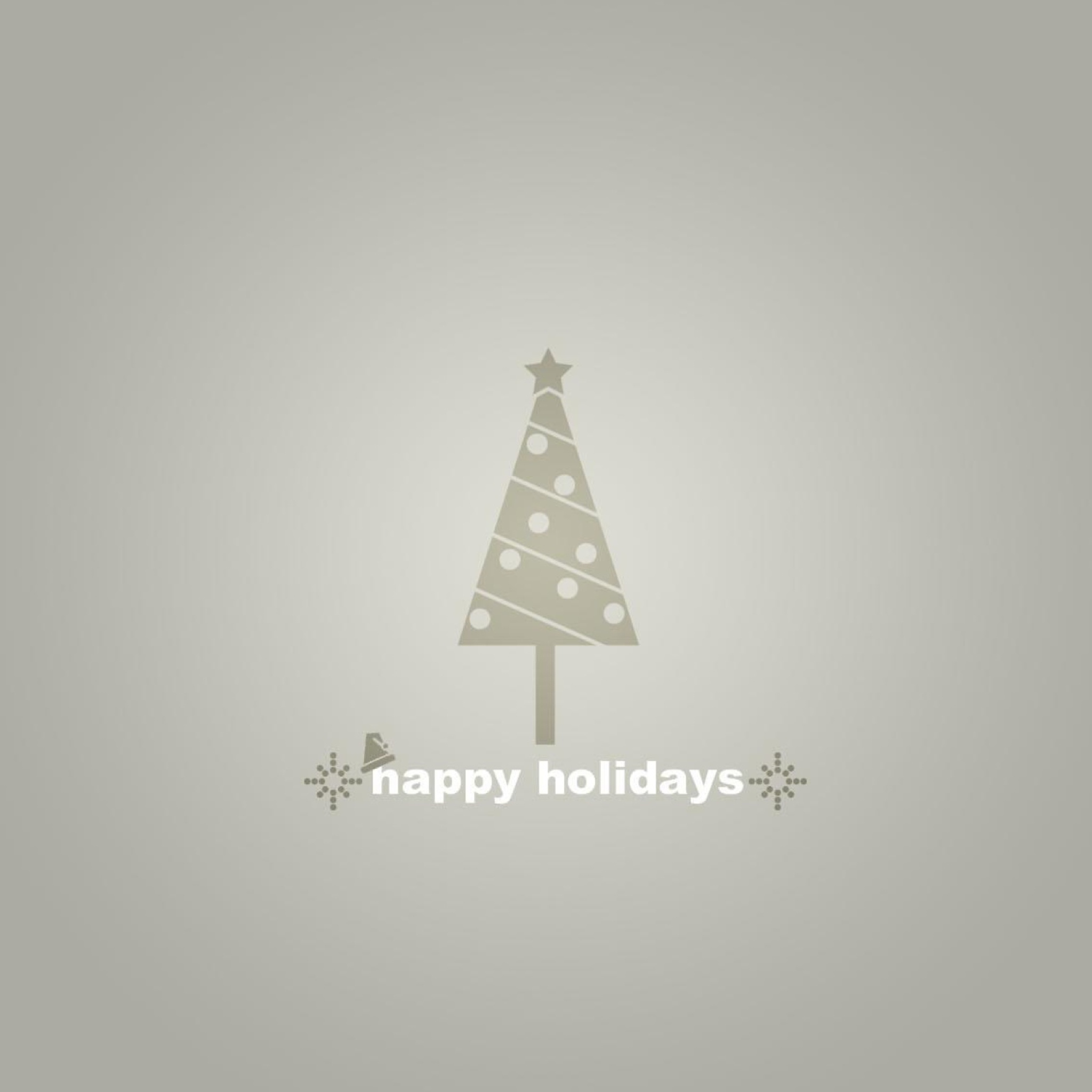 Grey Christmas Tree wallpaper 2048x2048