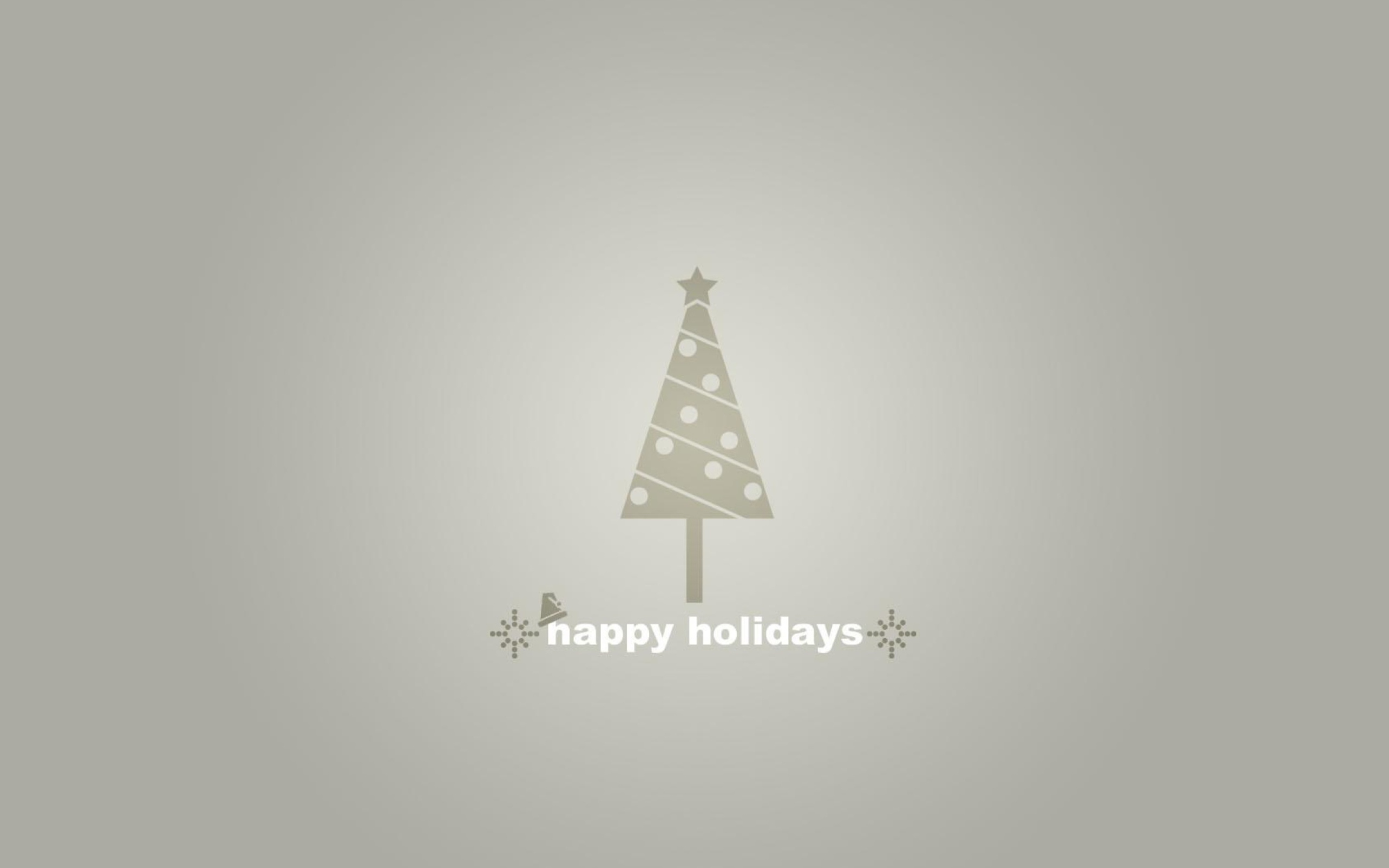 Sfondi Grey Christmas Tree 2560x1600