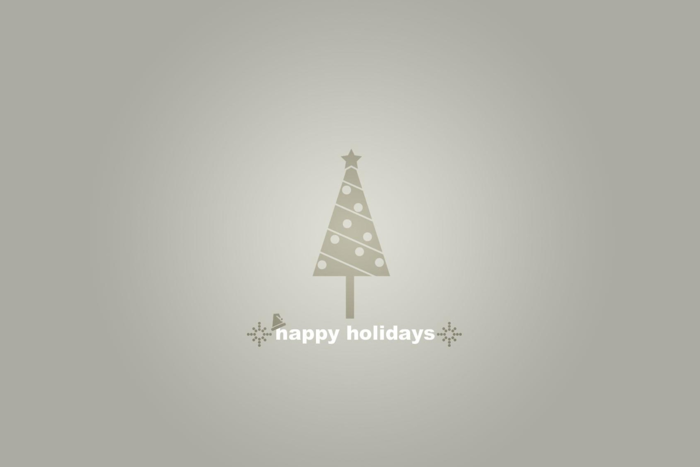 Das Grey Christmas Tree Wallpaper 2880x1920