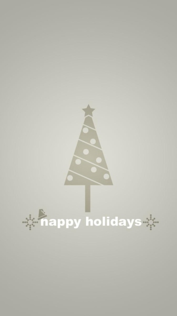 Das Grey Christmas Tree Wallpaper 360x640