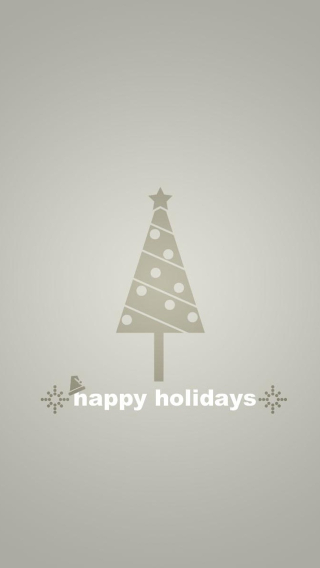 Grey Christmas Tree wallpaper 640x1136