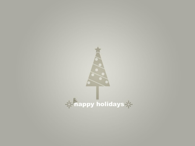 Обои Grey Christmas Tree 640x480