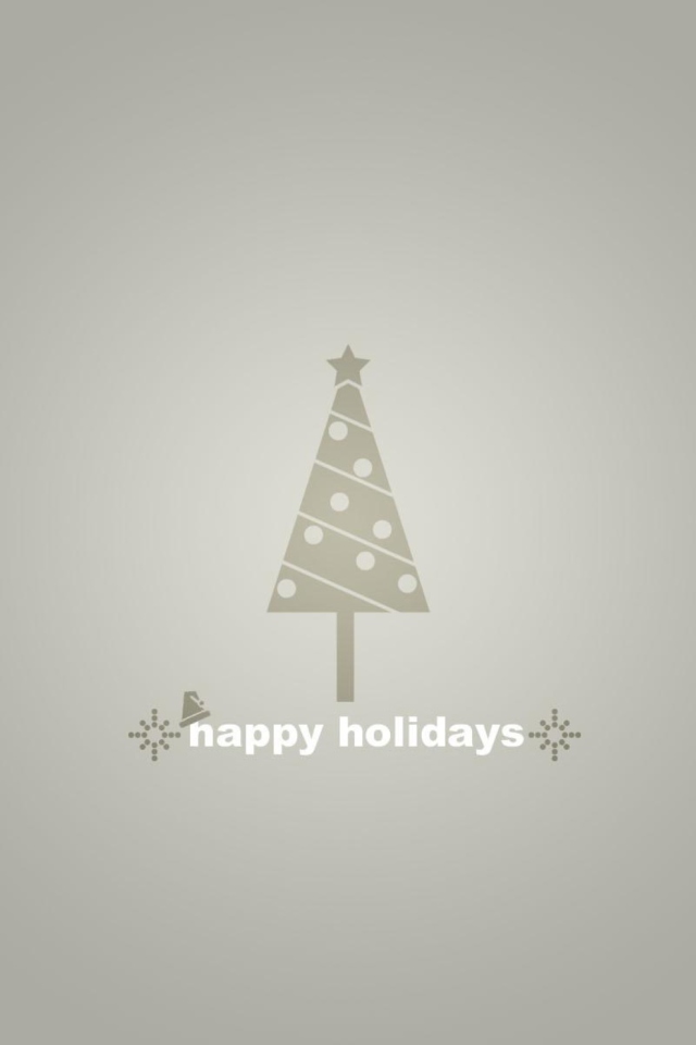 Grey Christmas Tree wallpaper 640x960