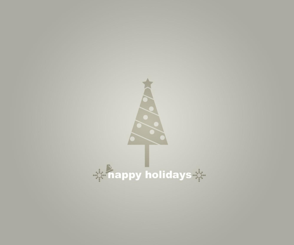 Das Grey Christmas Tree Wallpaper 960x800