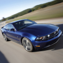 Fondo de pantalla Blue Mustang V8 128x128