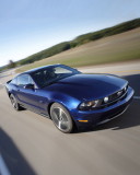 Sfondi Blue Mustang V8 128x160