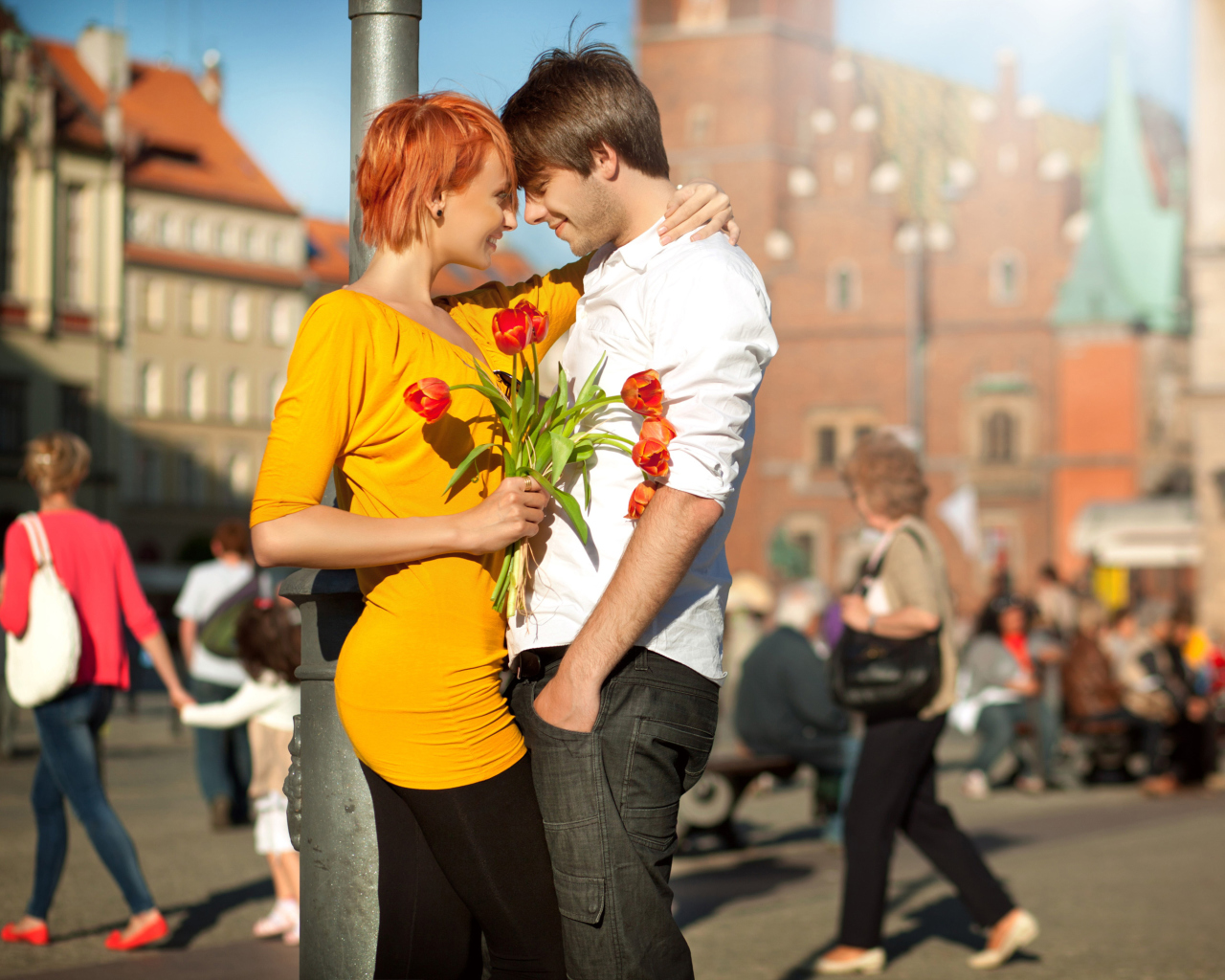 Romantic Date In The City wallpaper 1280x1024