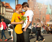 Fondo de pantalla Romantic Date In The City 176x144
