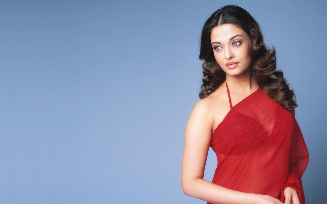 Aishwarya Rai Red Dress wallpaper 1280x800