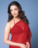 Обои Aishwarya Rai Red Dress 128x160