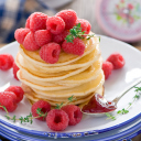 Sfondi Tasty Raspberry Pancakes 128x128