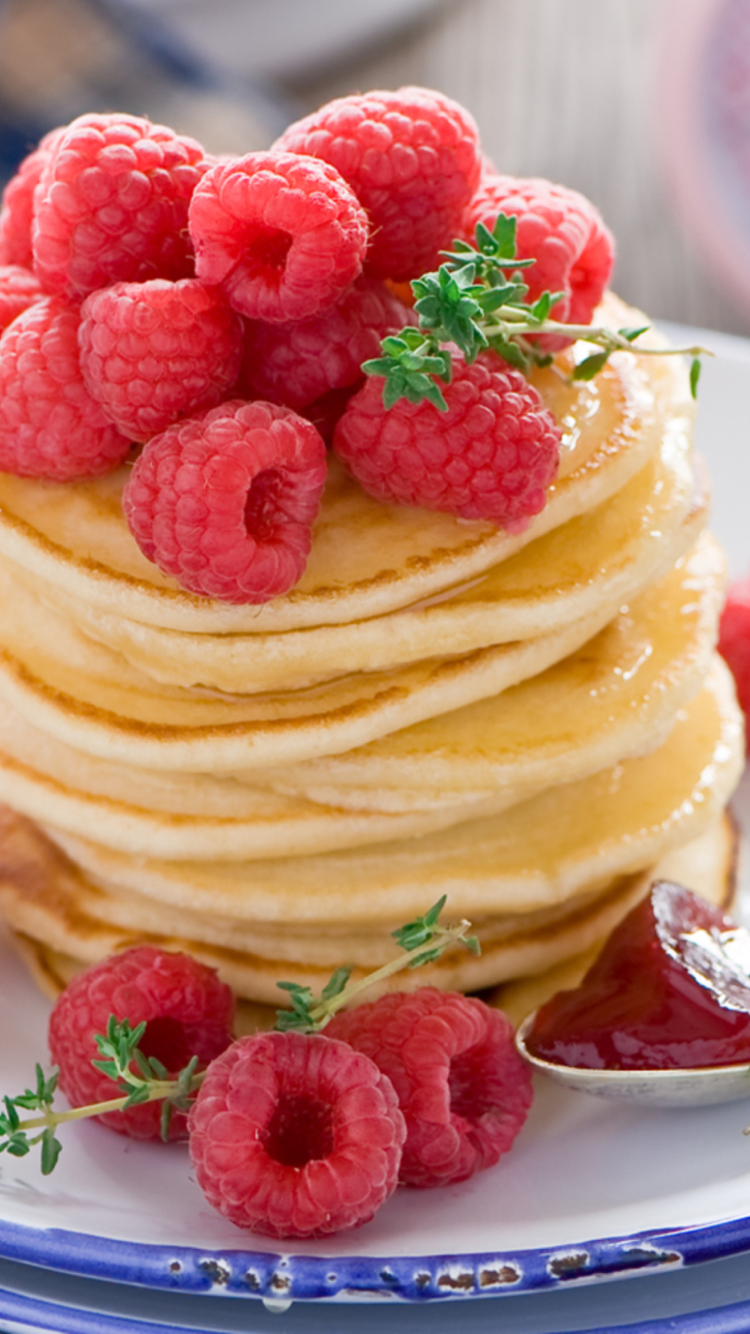 Tasty Raspberry Pancakes screenshot #1 750x1334