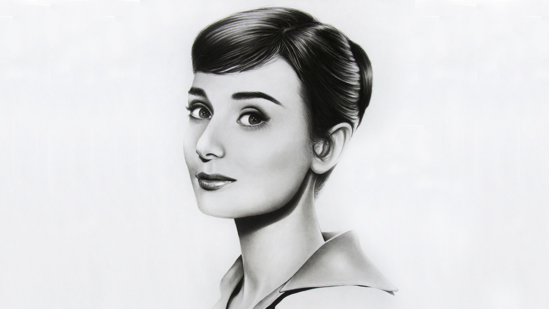Audrey Hepburn Portrait wallpaper 1920x1080