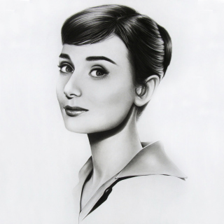 Audrey Hepburn Portrait - Obrázkek zdarma pro iPad 3