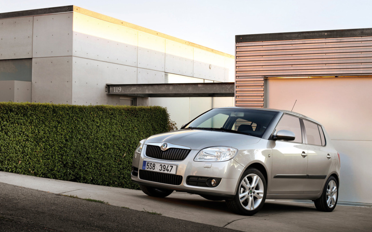 Обои Skoda Fabia 1280x800